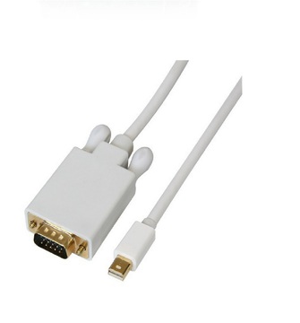 Кабель  Mini DisplayPort M - VGA M 1.8м White