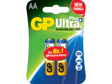 Батарейка GP LR6/AA 15V Ultra Plus Alkaline Blister/2pcs