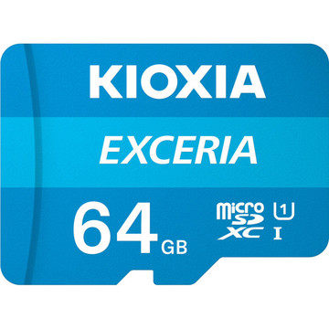 Карта памяти Kioxia 64 GB microSDXC Class 10 UHS-I + SD Adapter LMEX1L064GG2