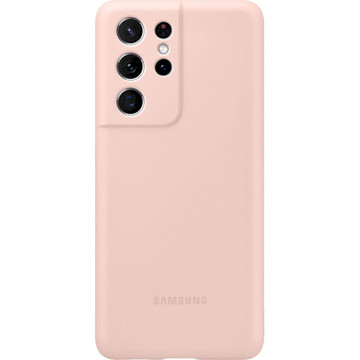 Чехол-накладка Samsung S21 Ultra (G998) Silicone Cover Pink (EF-PG998TPEGRU)