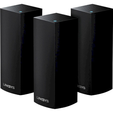 Маршрутизатор Linksys Velop Intelligent Mesh WiFi System 3-Pack Black (WHW0303B)