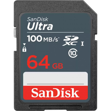 Карта пам'яті  SanDisk 64GB UHS-I Class 10 Ultra (SDSDUNR-064G-GN3IN)