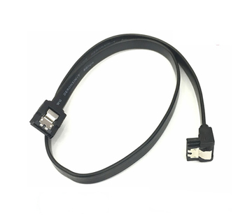 Внутрішній кабель та шлейф SATA 7pin F/F Black 40см