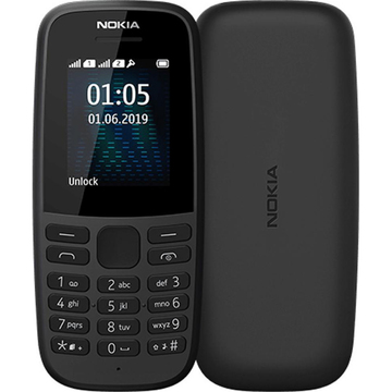 Мобильный телефон NOKIA 105 Dual SIM Black TA-1174