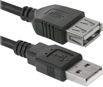 Кабель USB Defender USB 2.0 AM/AF 3m (87453)