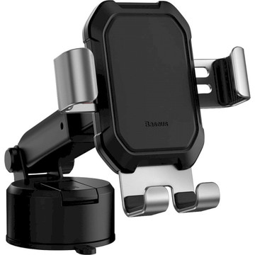 Автодержатель Baseus Tank gravity car mount holder with suction base silver (SUYL-TK0S)