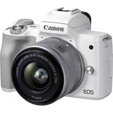 Фотоаппарат Canon EOS M50 Mk2 + 15-45 IS STM Kit White