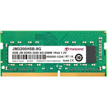 Оперативна пам'ять Transcend 8 GB SO-DIMM DDR4 3200 MHz JetRam (JM3200HSB-8G)