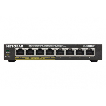 Комутатор NETGEAR GS308P 4xGE PoE 4xGE