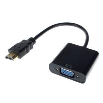 Кабель REAL-EL (EL123500020) HDMI(M)-VGA(F), 0.15m, Black