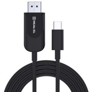 Кабель  USB Type-C to HDMI 1.8m CHD-180 4K 60Hz REAL-EL (EL123500044)