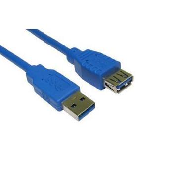 Кабель USB ATcom удлинитель USB 3.0 AM/AF 0.8 м Blue