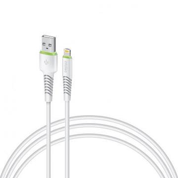 Кабель синхронизации Intaleo CBFLEXL3 USB-Lightning 3м White (1283126487507)