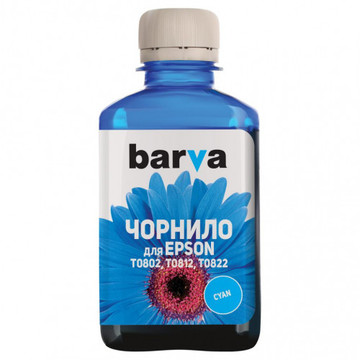 Чорнило Barva Epson T0812 Cyan 180g (E081-138)