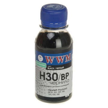 Чернило WWM HP № 21/130/140 (8767/8765)BL/pigm 100г (H30/BP-2)