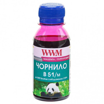 Чорнило WWM Brother DCP-T300/T500W/T700W 100g Magenta Water-soluble (B51/M-2)