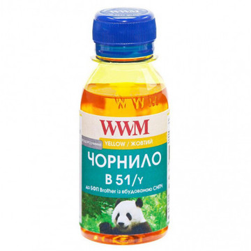 Чорнило WWM Brother DCP-T300/T500W/T700W 100g Yellow Water-soluble (B51/Y-2)