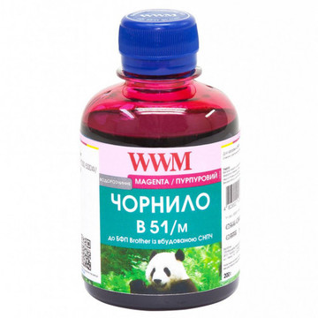 Чорнило WWM Brother DCP-T300/T500W/T700W 200g Magenta Water-soluble (B51/M)