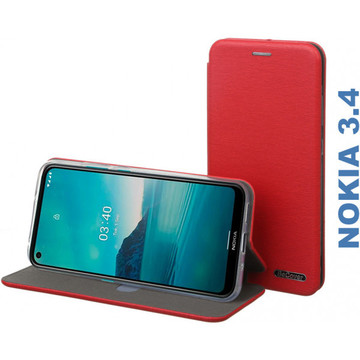 Чехол-книжка BeCover Exclusive Nokia 3.4 Burgundy Red (705731)