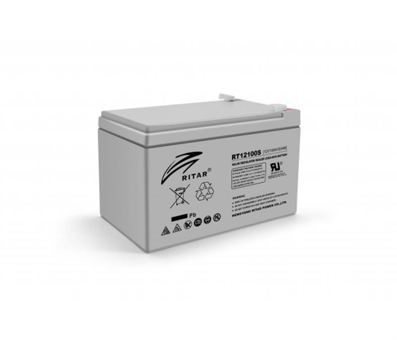 Акумуляторна батарея для ДБЖ Ritar 12V 10AH Gray Case (RT12100S/02978) AGM