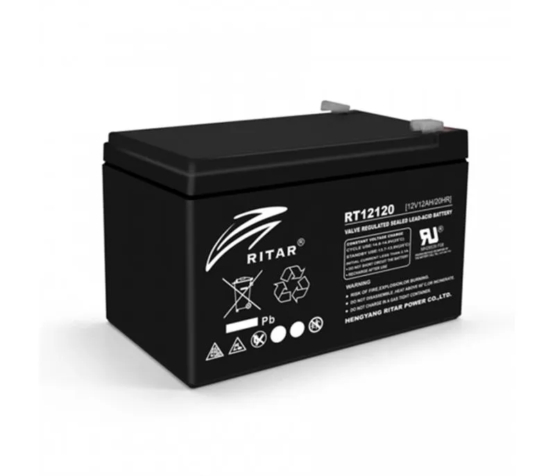 Акумуляторна батарея для ДБЖ Ritar 12V 12Ah (RT12120B02983) AGM Black