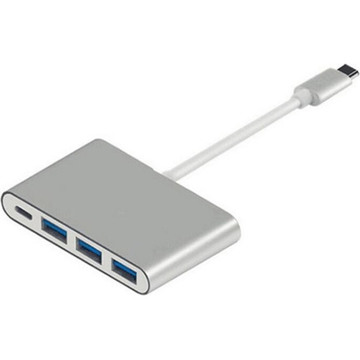 USB Хаб Atcom (12808) USB-C to 3USB3.0+USB-C0.1мметал