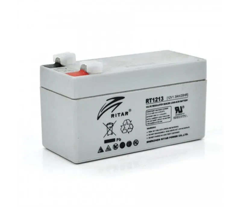 Акумуляторна батарея для ДБЖ Ritar 12V 1.3AH Gray Case (RT1213/09091) AGM