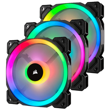Система охолодження Corsair LL120 RGB 3 Fan Pack (CO-9050072-WW) 120x120x25мм 4-pin Black