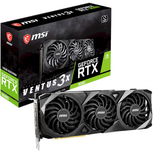 Відеокарта MSI Nvidia GeForce RTX 3080 VENTUS 3X 10G OC