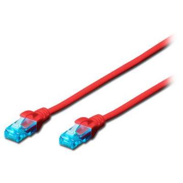 Патч-корд Digitus 1м UTP cat.5e AWG 26/7 CCA PVC red (DK-1512-010/R)