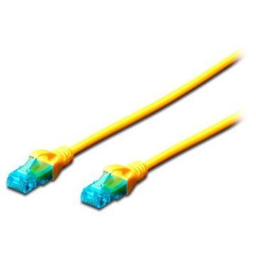 Патч-корд Digitus 1м UTP cat.5e AWG 26/7 CCA PVC yellow (DK-1512-010/Y)