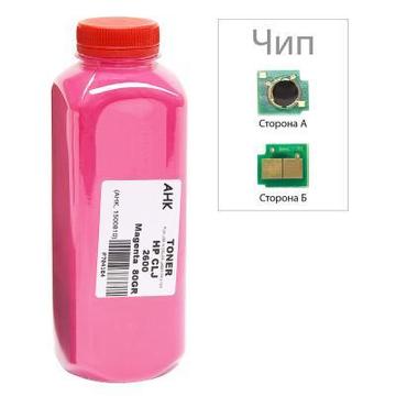 Картридж AHK HP CLJ 1600/2600/2605 80г Magenta+chip (1500190)