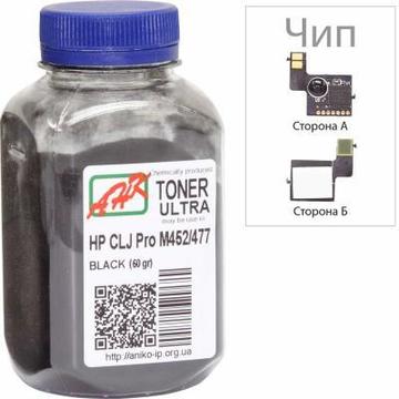 Картридж AHK HP CLJ Pro M452/477 60г Black +chip (3202785)