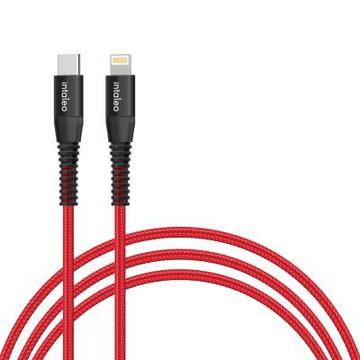 Кабель синхронизации Intaleo CBRNYTL1 USB-C-Lightning 1.2м Red (1283126504129)