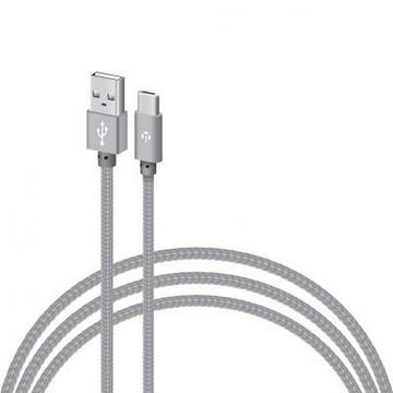 Кабель синхронизации Intaleo CBGNYT2-USB Type-C 2м Grey (1283126489143)