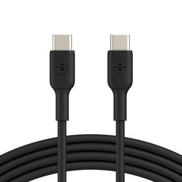 Кабель USB USB-С - USB-С, PVC, 1m, black Belkin (CAB003BT1MBK)