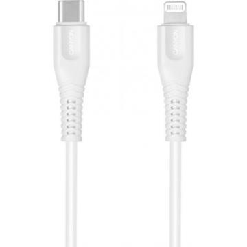 Кабель Canyon USB Type-C to Lightning 1.2m MFI White (CNS-MFIC4W)