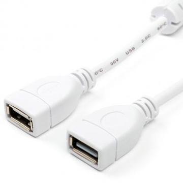 Кабель синхронизации ATcom USB 2.0 AF/AF 1.8 м. white