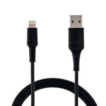 Кабель синхронизации Grand-X USB-Lightning MFI 1м CU Black (TL01) сертиф. Apple упаковки гифтбокс с окном