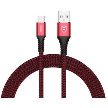 Кабель USB USB 2.0 AM to Type-C 1.0m Jagger T-C814 Red T-Phox (T-C814 red)