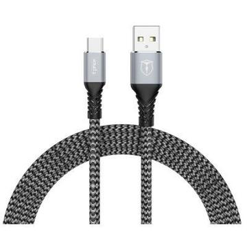 Кабель USB T-PHOX USB Cabel to USB-C Jagger 1m Grey (T-C814 grey)