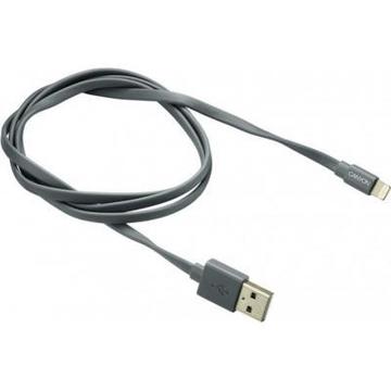 Кабель Canyon USB 2.0 AM to Lightning 1.0m MFI flat Dark gray (CNS-MFIC2DG)