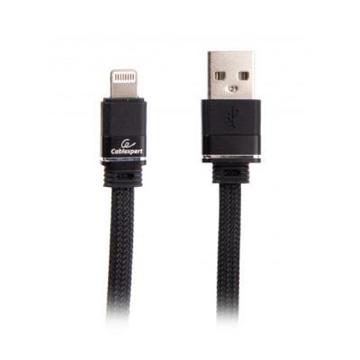 Кабель синхронизации USB 2.0 AM to Lightning 1.0m flat Cablexpert (CCPB-L-USB-10BK)