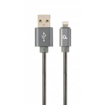 Кабель синхронізації Cablexpert USB 2.0 AM to Lightning 1.0m (CC-USB2S-AMLM-1M-BG)