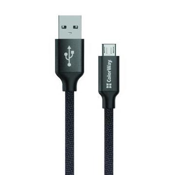 Кабель USB ColorWay USB 2.0 AM to Micro 5P 1.0m black (CW-CBUM002-BK)