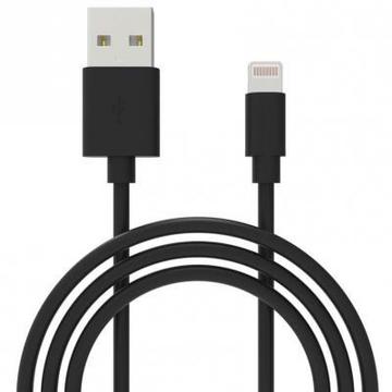 Кабель синхронізації Grand-X USB 2.0 AM to Lightning 1.0m Cu 2.1А Black (PL01B)