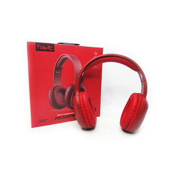 Навушники Havit HV-H2590BT Bluetooth Red
