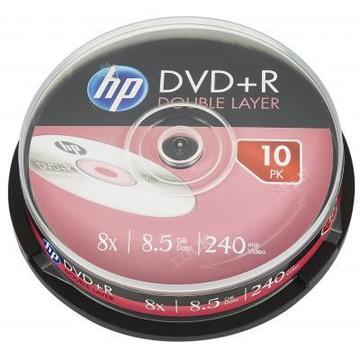 Привод CD DVD HP DVD+R 8.5GB 8X DL 10ШТ SPINDLE (69309/DRE00060-3)