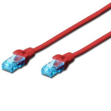 Патч-корд DIGITUS 1м, cat.5e, UTP, AWG 26/7, red (DK-1511-010/R)