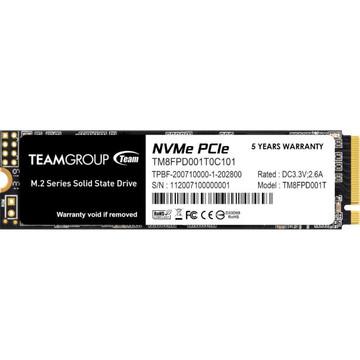 SSD накопитель SSD Team M.2 NVMe PCIe 3.0 x4 1TB MP33 PRO 2280 TLC (TM8FPD001T0C101)